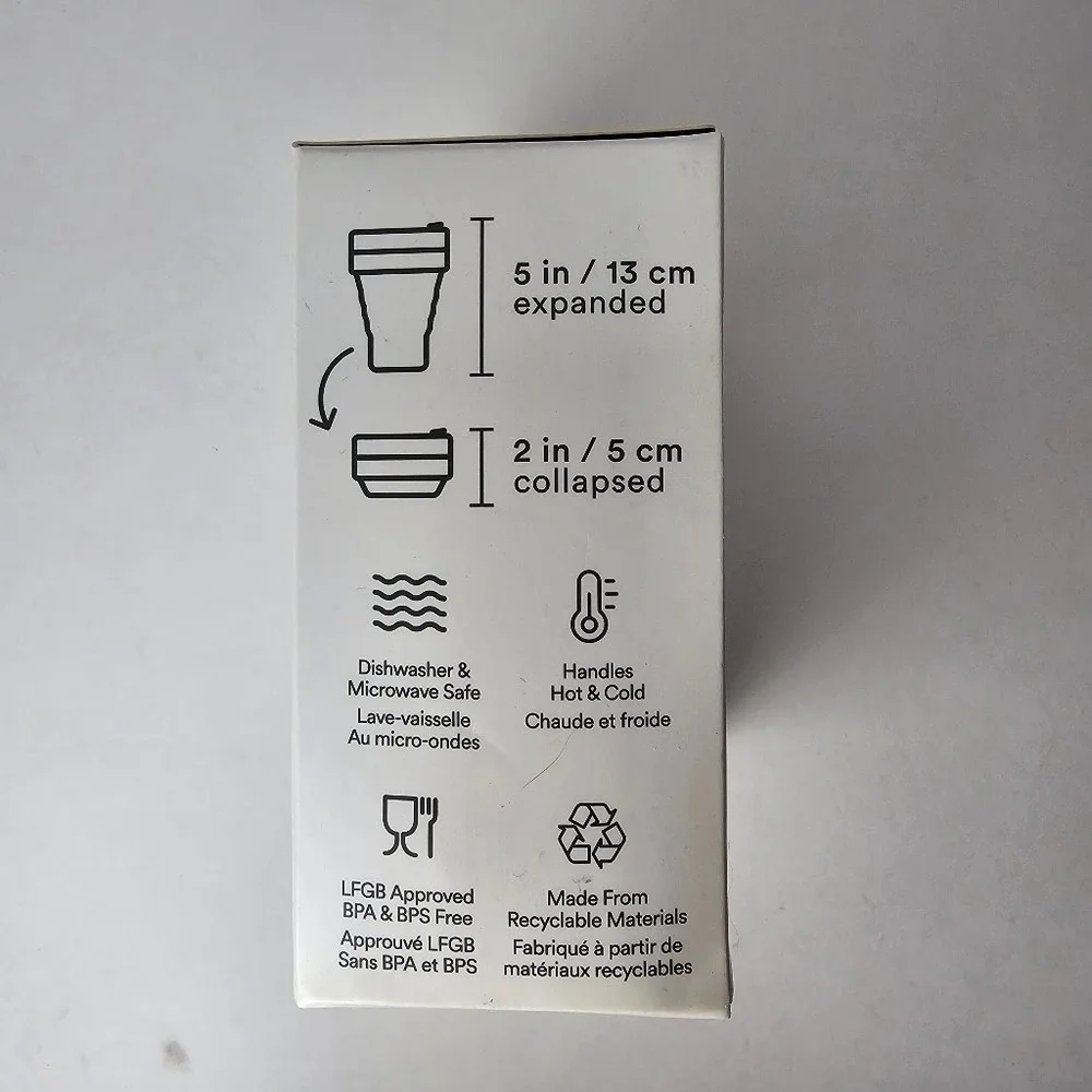 STOJO Collapsible Travel Silicone‎ Cup with 4 Reusable Straws Dusty Rose